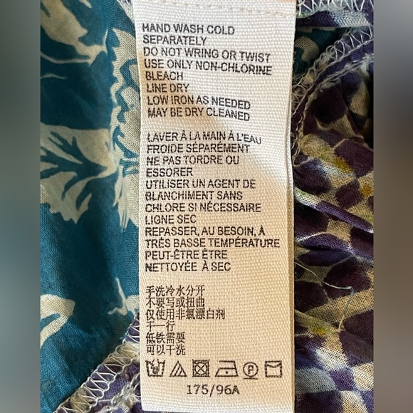 NWT, Free People “Gotta Have You” Tiered Tunic, Blue and Purple, Small - Picture 3 of 6